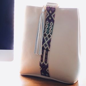 Authentic Leather backpack with Embroidery